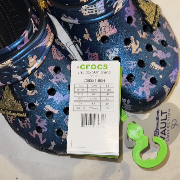 M4/W6 Disney Crocs Grand Finale 50th Anniversary Clogs - Picture 7 of 16